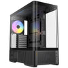 Antec C6 Curve Argb Midi-Tower-Gehäuse (schwarz | 2x USB-A | 1x USB-C | gehärtetes Glas)