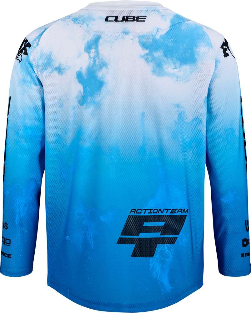 Cube Rookie x Action Team – MTB-Langarmtrikot für Kinder