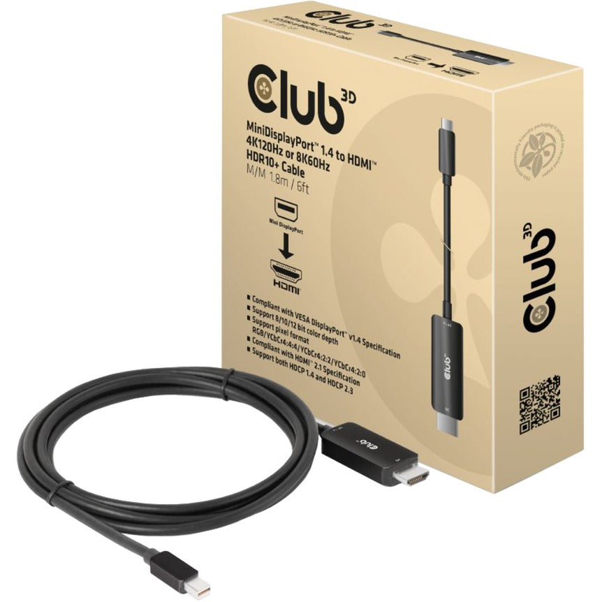 Club 3D Mini DisplayPort 1.4 bis HDMI
