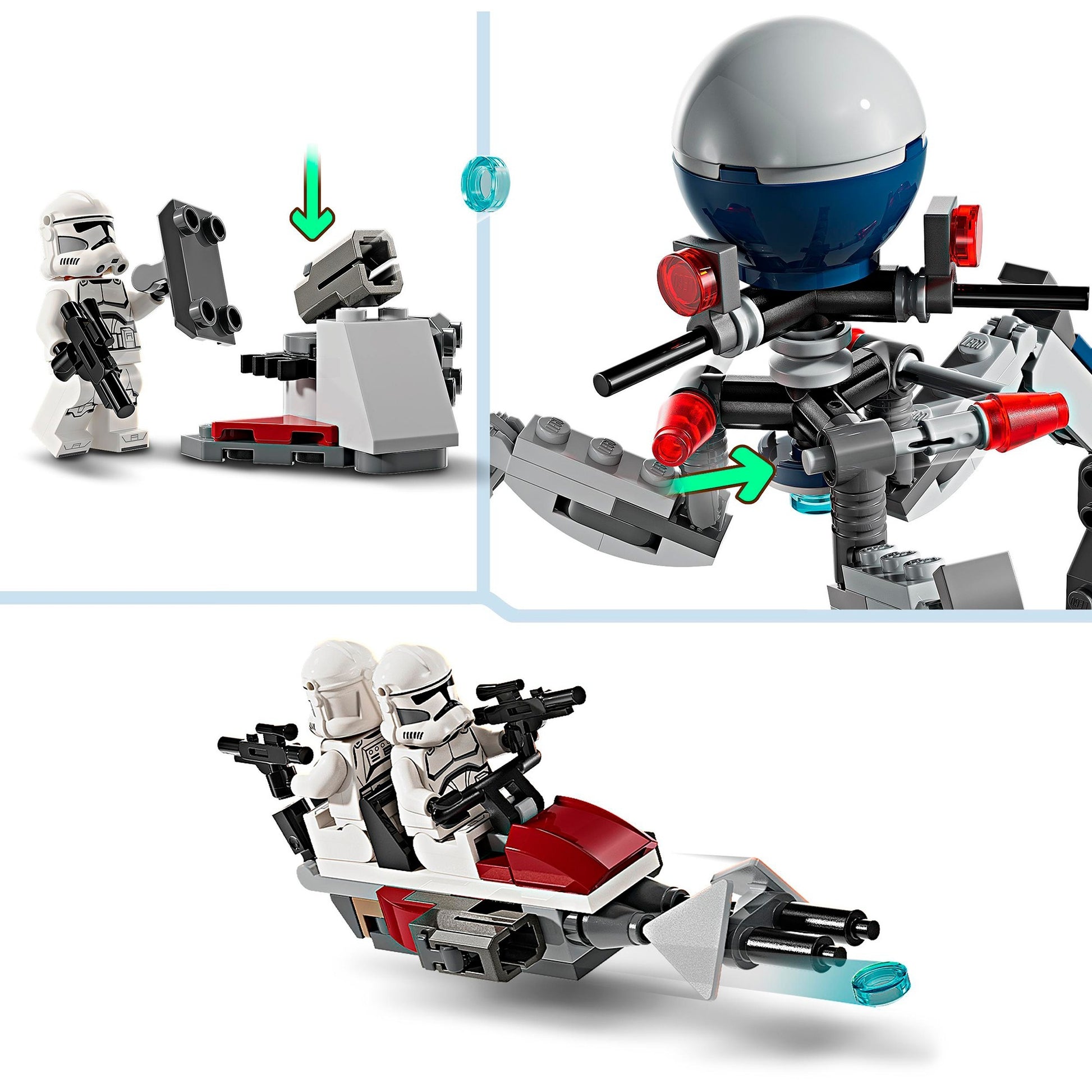 Lego Lego Star Wars 75372 Klon Trooper und Battle Droid Battle Pack