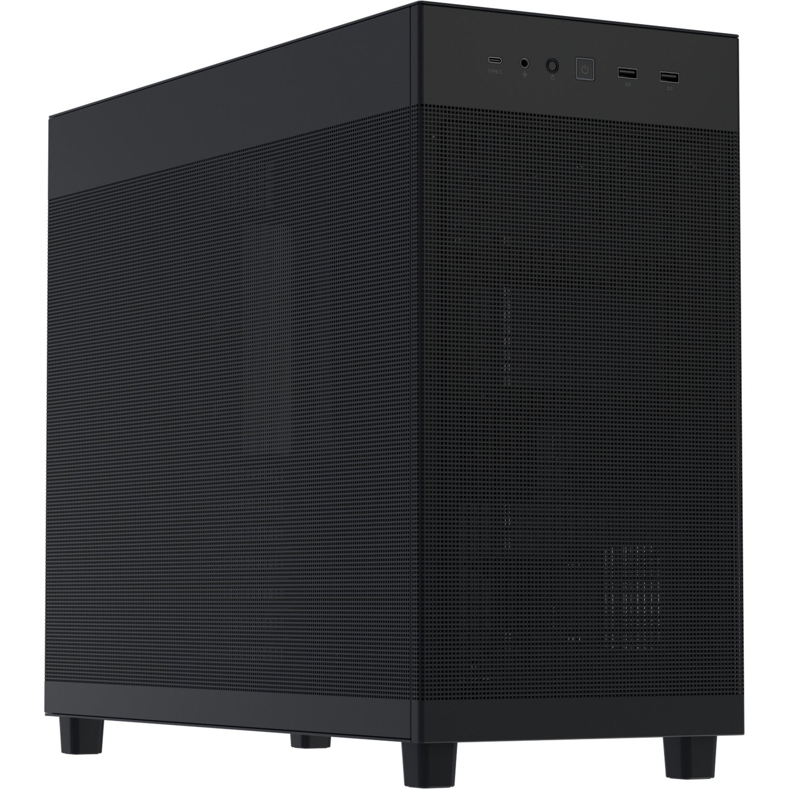 Asus Prime Ap303 - Mesh Panel Midi Tower Gehäuse (schwarz | 2x USB-A | 1x USB-C)