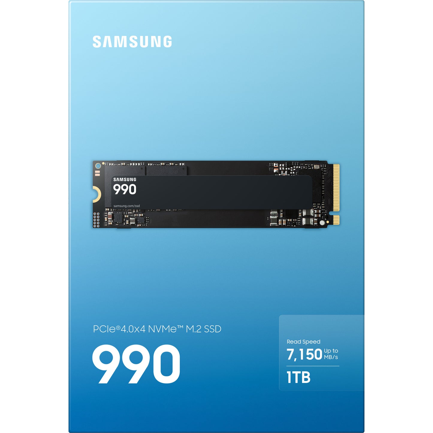 Samsung 990 1 TB SSD (mz-v9v1t0bw, PCIe Gen 4.0 x4, NVME 2.0)