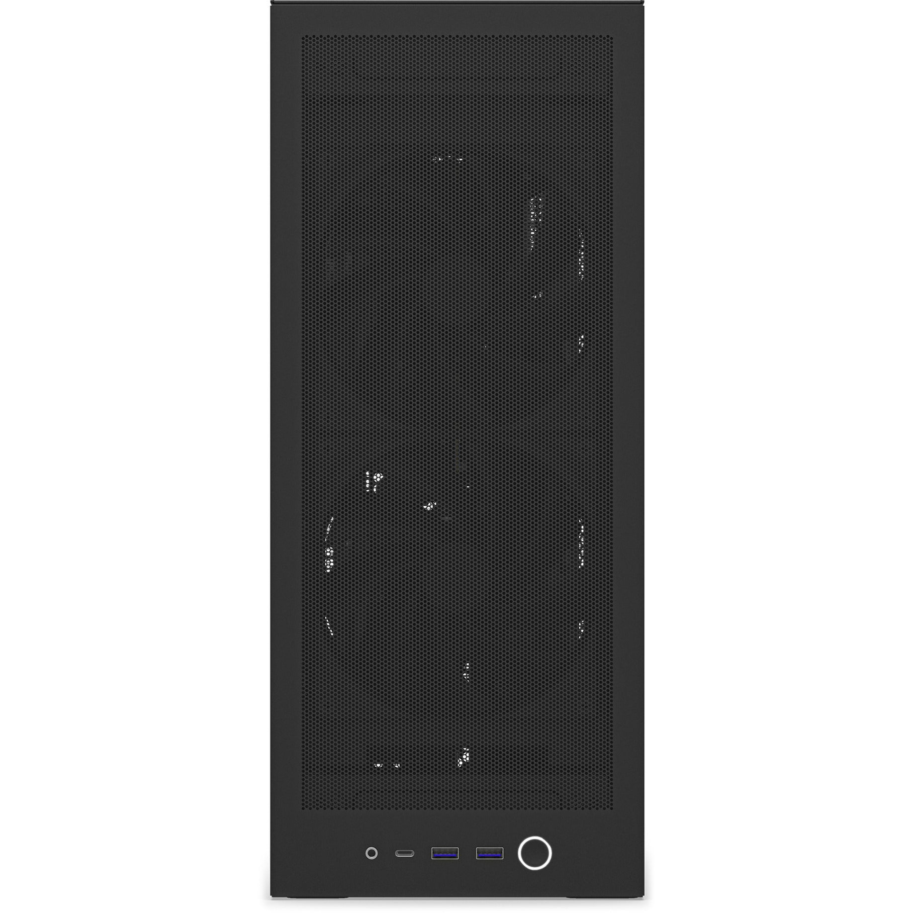 Nzxt h2 flow Mini-Tower-Gehäuse (schwarz | 2x USB-A | 1x USB-C | gehärtetes Glas)