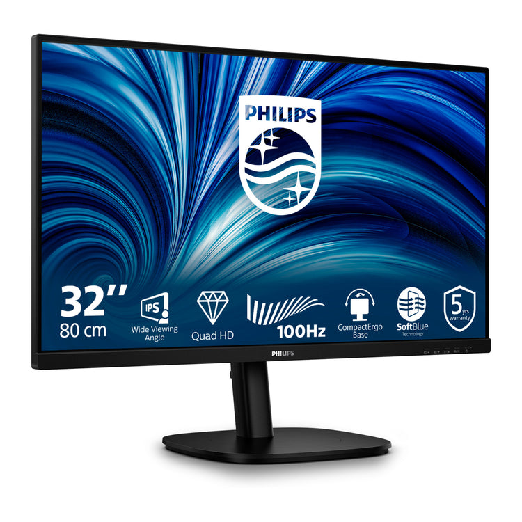 Philips 32b2n3500 31,5 Monitor (schwarz, 2x HDMI, DisplayPort, 3x USB-A, USB-B)