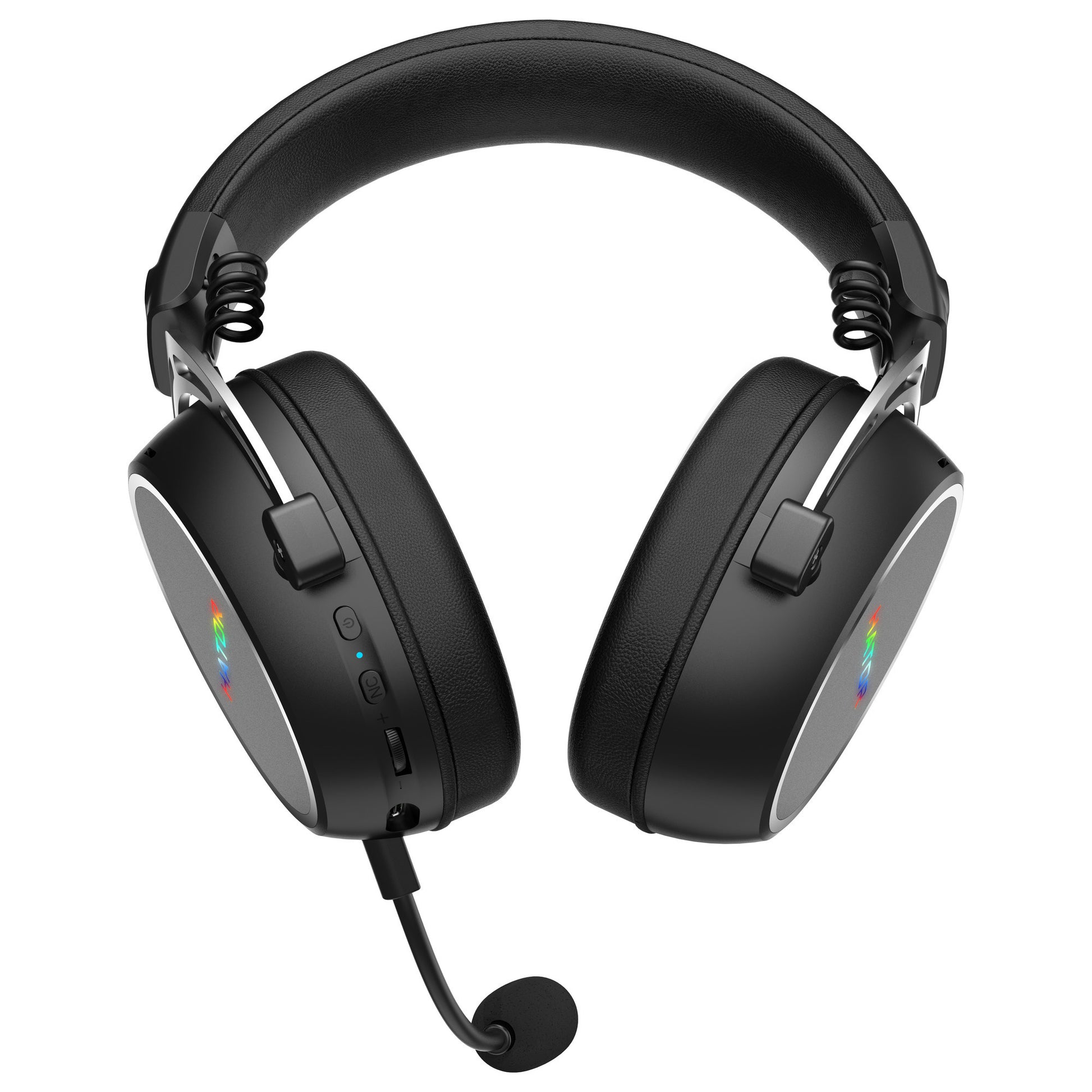 Hator Hypergang 3 kabelloses Over-Ear-Gaming-Headset (schwarz, RGB, 2,4 GHz Bluetooth USB)