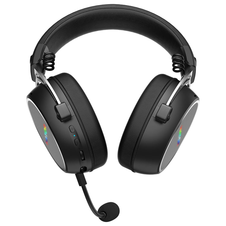 Hator Hypergang 3 kabelloses Over-Ear-Gaming-Headset (schwarz, RGB, 2,4 GHz Bluetooth USB)