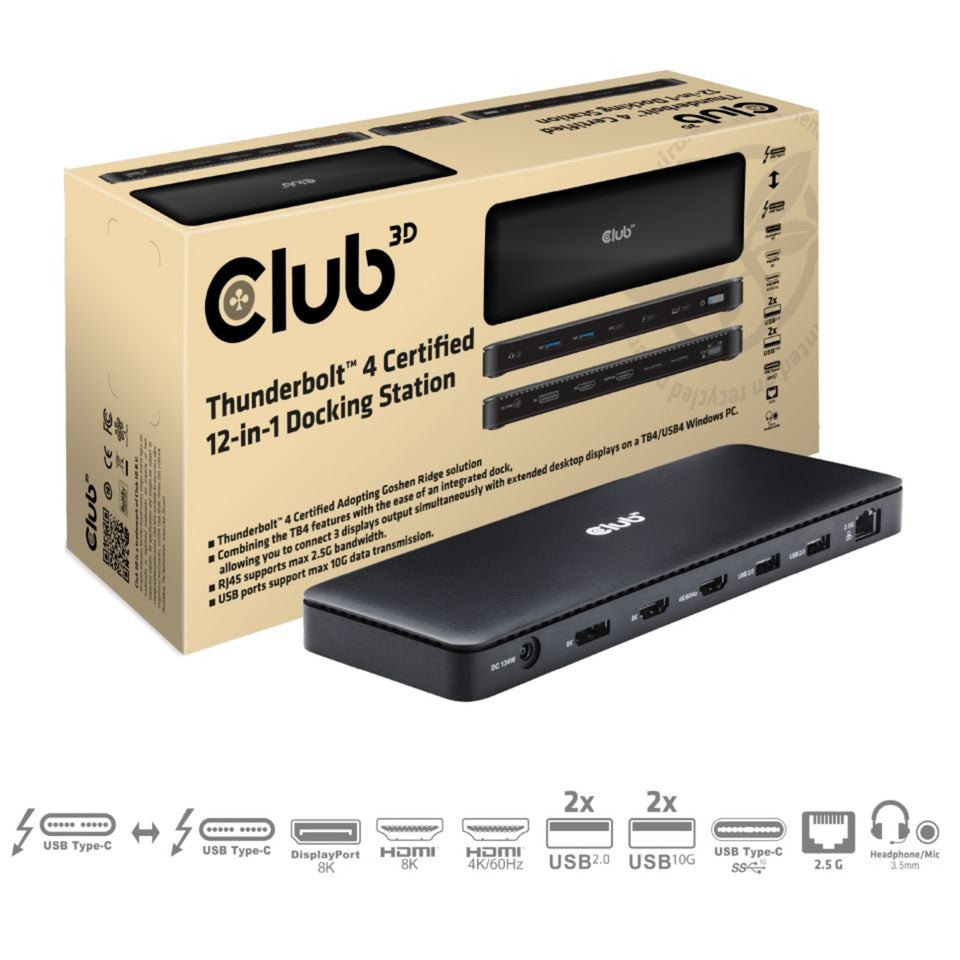 Club 3d Thunderbolt 4 12-in-1 Dock
