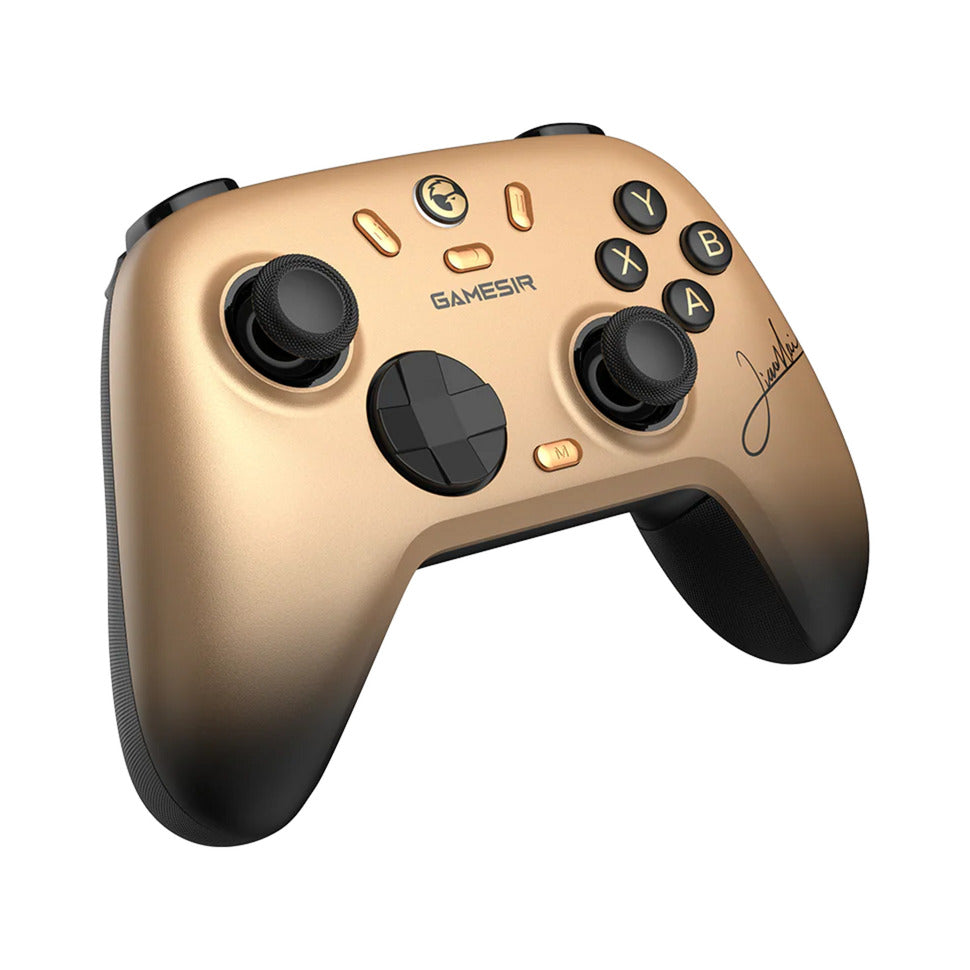 Gamesir Nova 2 Lite Multiplattform Wireless Game Controller Champion Edition (Gold Schwarz, Switch, PC, Android und iOS, Bluetooth 2,4 GHz USB)