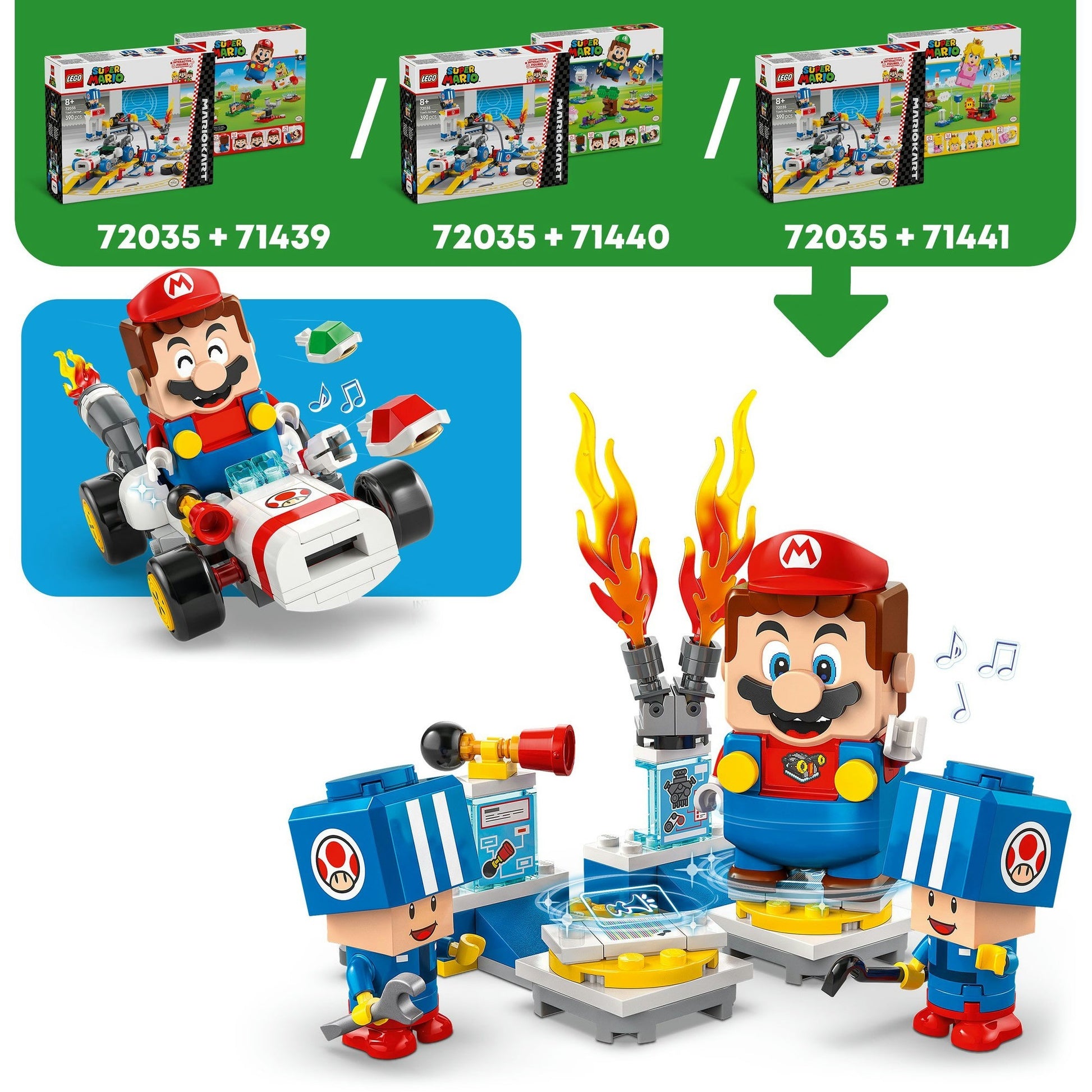LEGO LEGO Super Mario 72035 Mario Kart Toads Garage