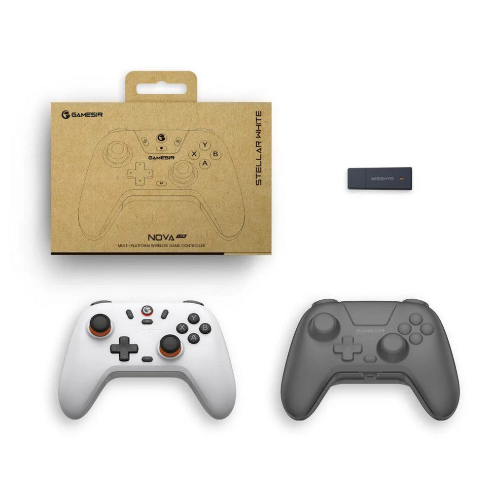 Gamesir Nova Lite Multiplattform-Controller (weiß, PC, Steam, Android, iOS, Switch, Bluetooth 2,4 GHz USB)