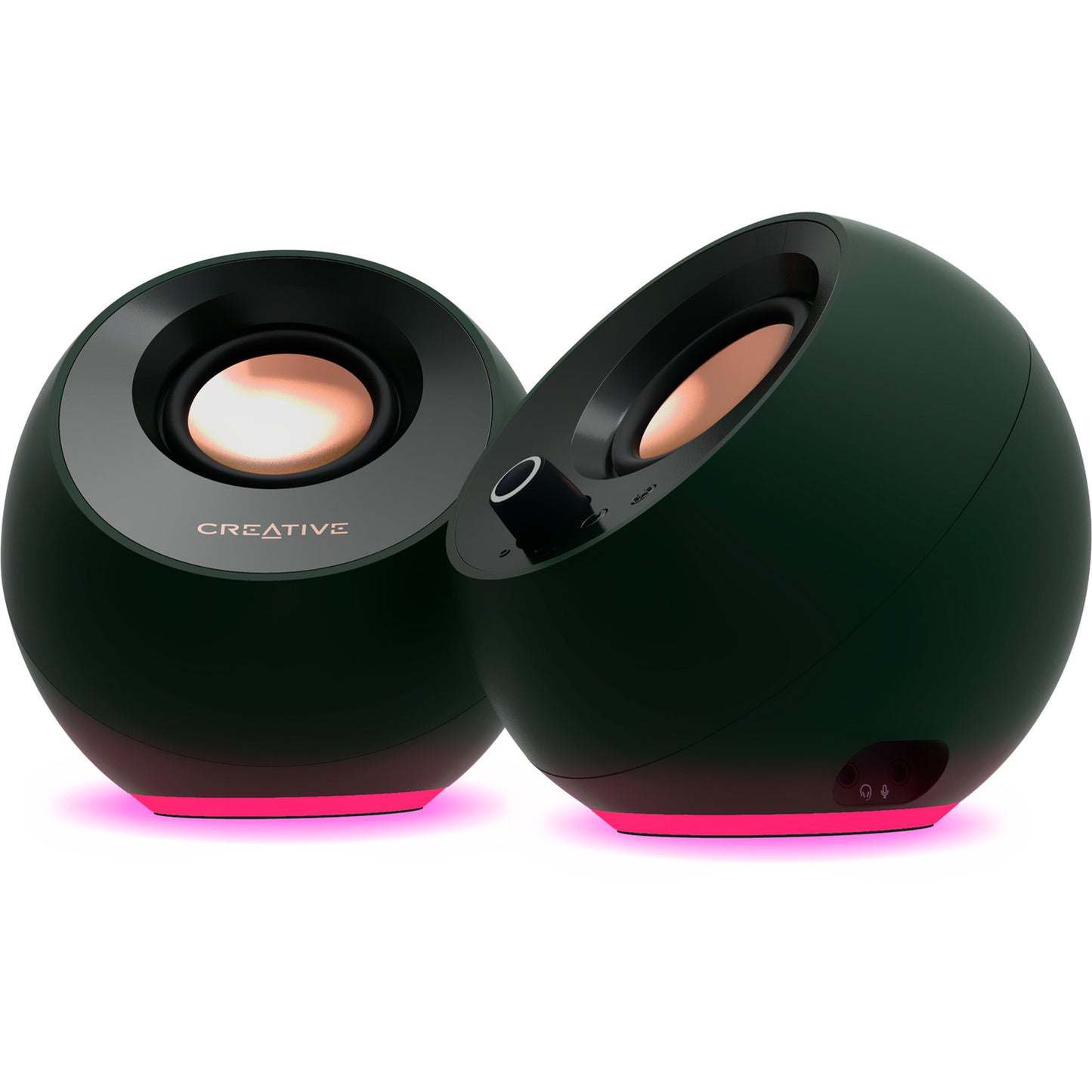 Creative Pebble Pro PC-Lautsprecher (schwarz, AUX, USB-A, USB-C, Bluetooth 5.3, RGB)