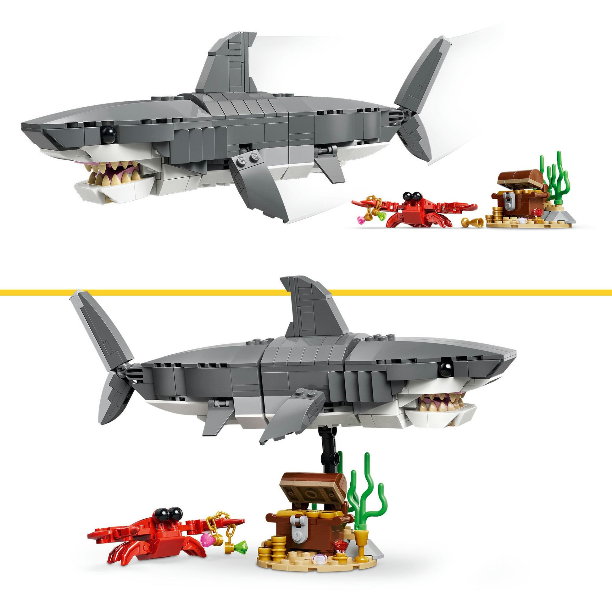 Lego Creator 31381 Wilder Hai mit Schatztruhe