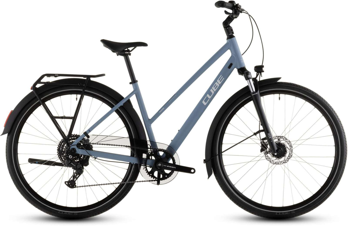 Cube tourt mit einem Bluebird'n'grey Trapez