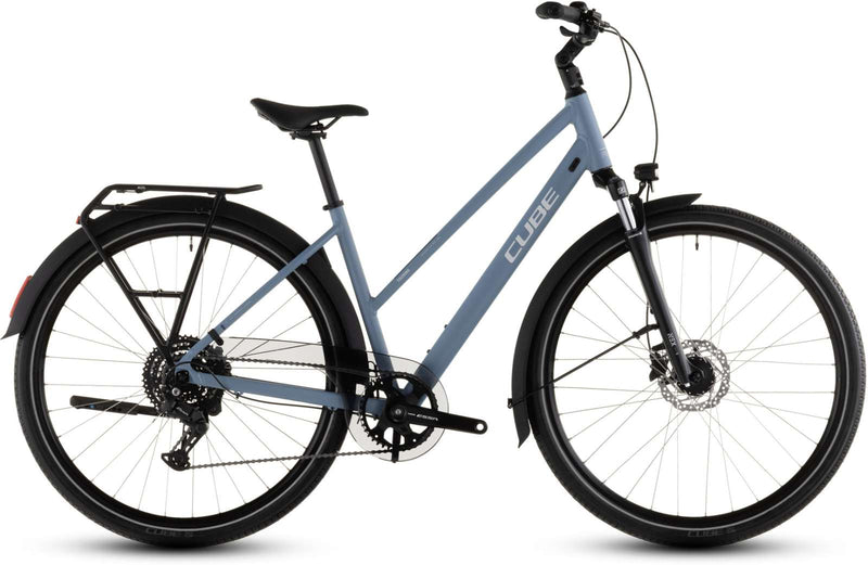 Cube tourt mit einem Bluebird'n'grey Trapez