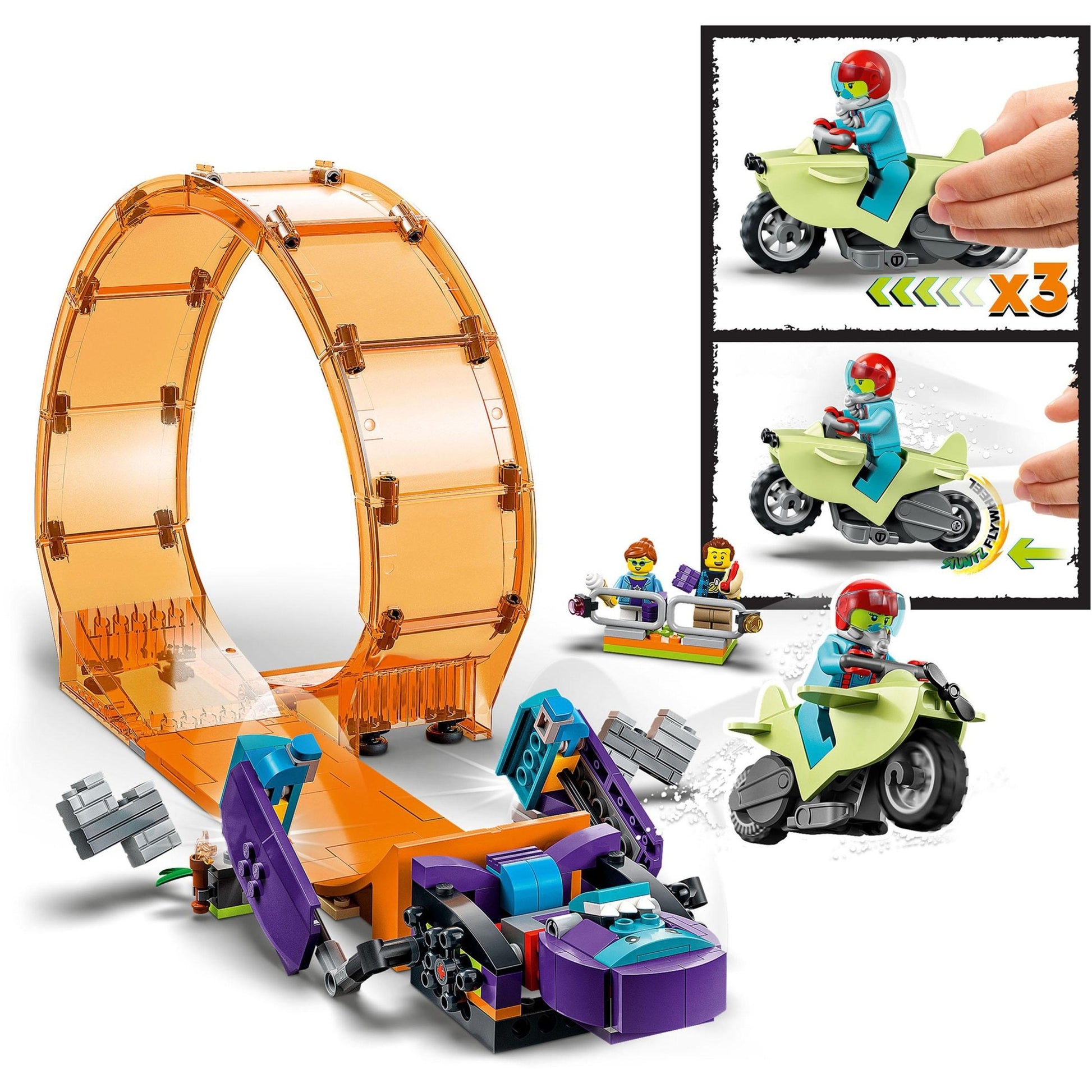 Lego Lego City 60338 Crossing Chimpanzee Stunt Loop