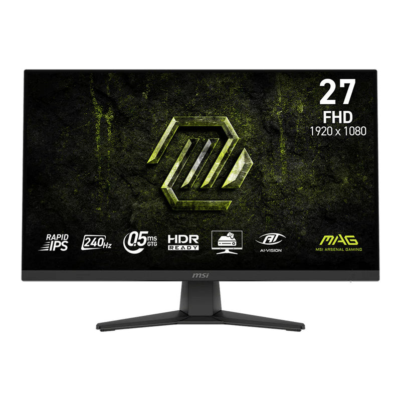 MSI Mag 272F x24 27 Gaming-Monitor (schwarz, 2x HDMI, 1x DisplayPort, AMD FreeSync, 240 Hz)