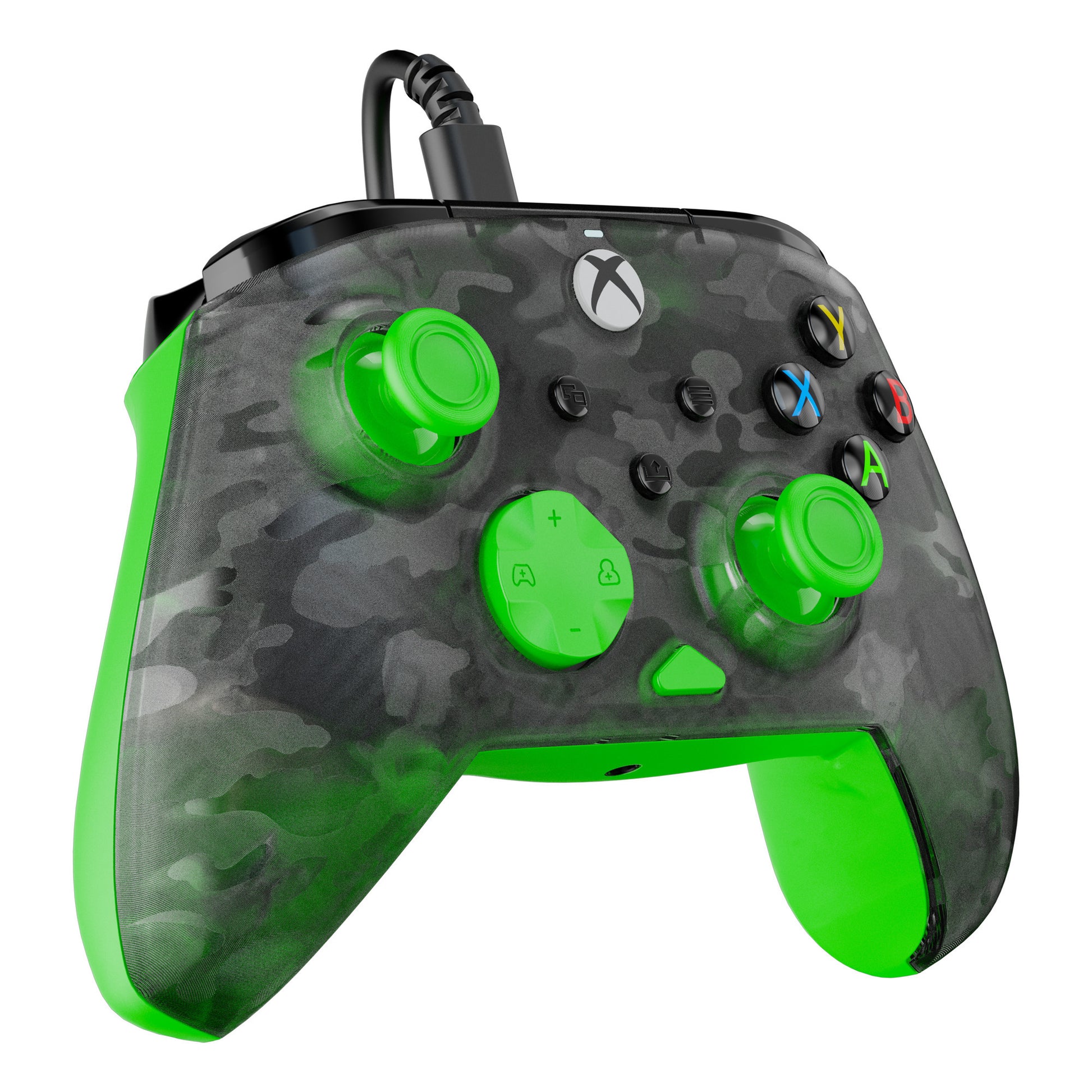 Turtle Beach Rematch Core Wired Controller (Schwarz Grün, Xbox Series X|S, Xbox One, PC)