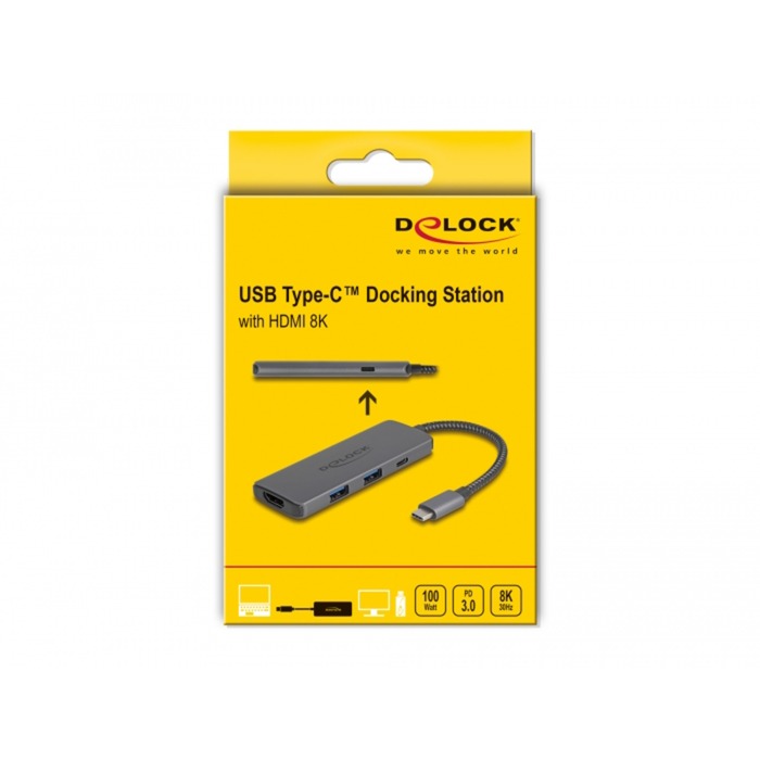 Delock USB Typ-C Dockingstation 8k