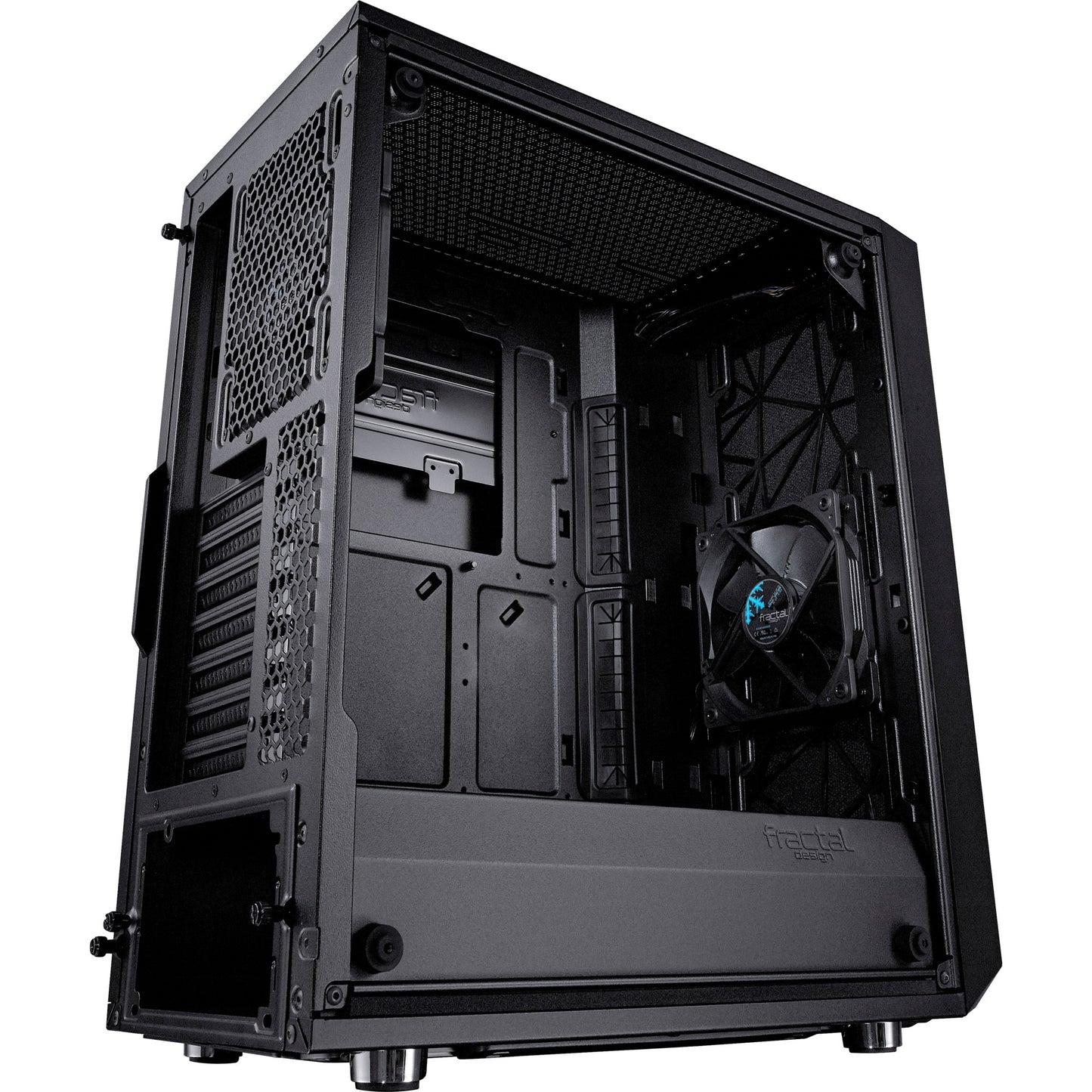 Fraktales Design meshify c dunkle getemperte Glas