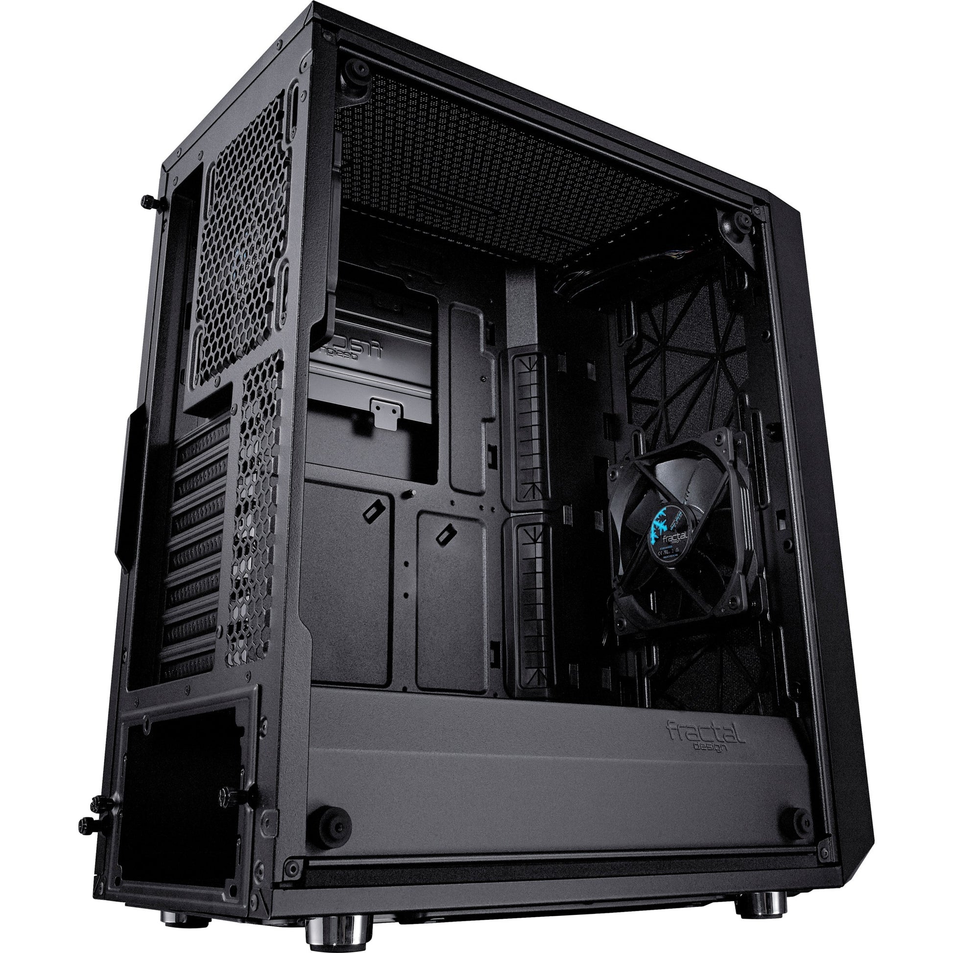 Fraktales Design meshify c dunkle getemperte Glas
