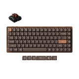 Keychron K3 Max-H3W Vollholz-Sonderedition mechanische RGB-Tastatur (Holzfarbe, US-Layout (QWERTZ), Milchpommelbraun, 75 %, RGB-LEDs, Double-Shot-PBT, Hot-Swap, 2,4 GHz | Bluetooth 5.1 | USB-C) - afbeelding 1
