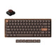 Keychron K3 Max-H3W Vollholz-Sonderedition mechanische RGB-Tastatur (Holzfarbe, US-Layout (QWERTZ), Milchpommelbraun, 75 %, RGB-LEDs, Double-Shot-PBT, Hot-Swap, 2,4 GHz | Bluetooth 5.1 | USB-C)