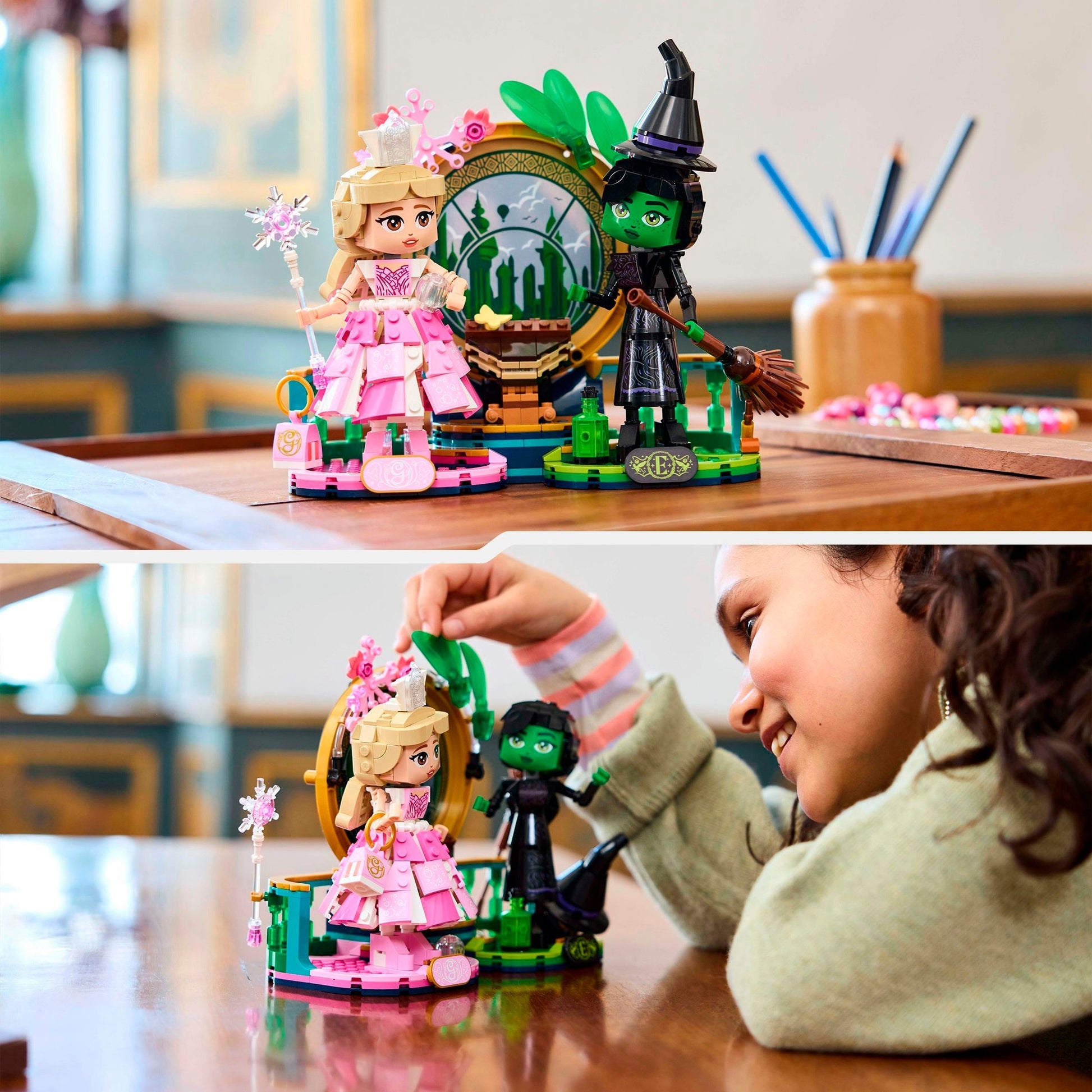 LEGO 75682 Wicked Elphaba und Glinda Figuren