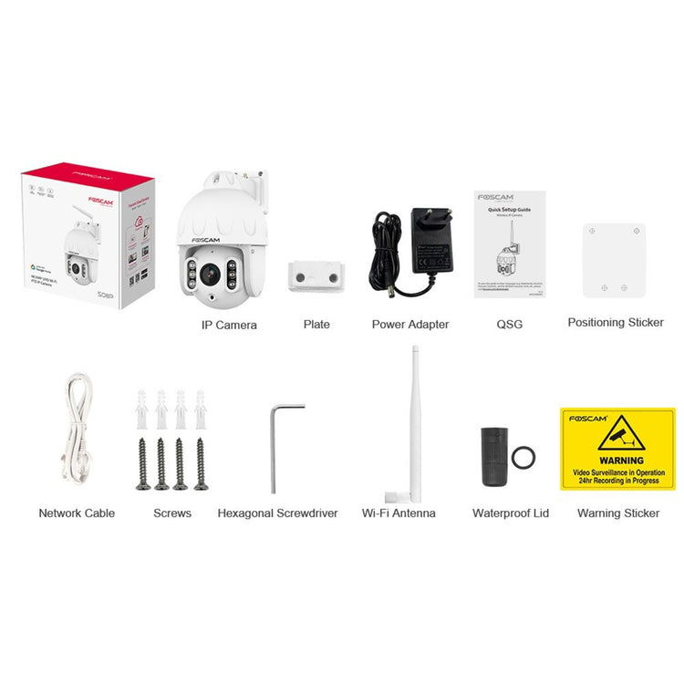 FOSCAM SD8P, 4K 8MP Dual-Band-WiFi PTZ externe Sicherheit