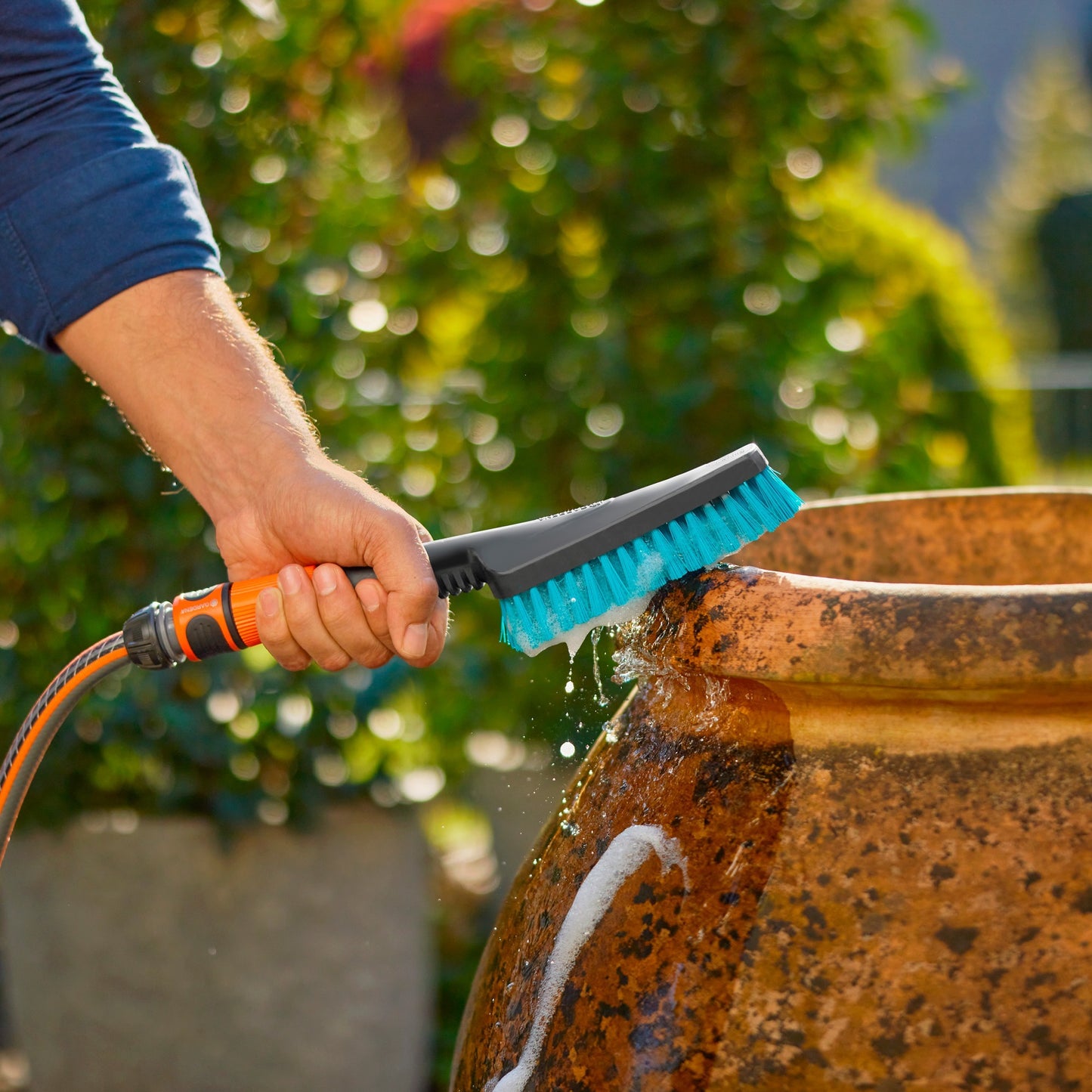 Gardena Clean System Handbrush S hart, mit Schlauchverbindung