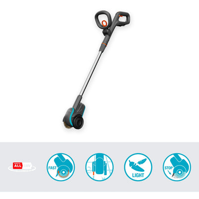 Gardena EasyWeed Battery-Quadrat-Bürste 1800 18V P4A Solo