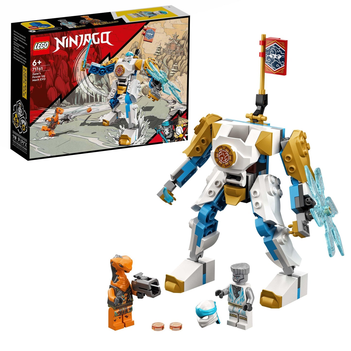 Lego Ninjago – Zanes Power-Up Mech EVO Konstruktionsspielzeug (71761)