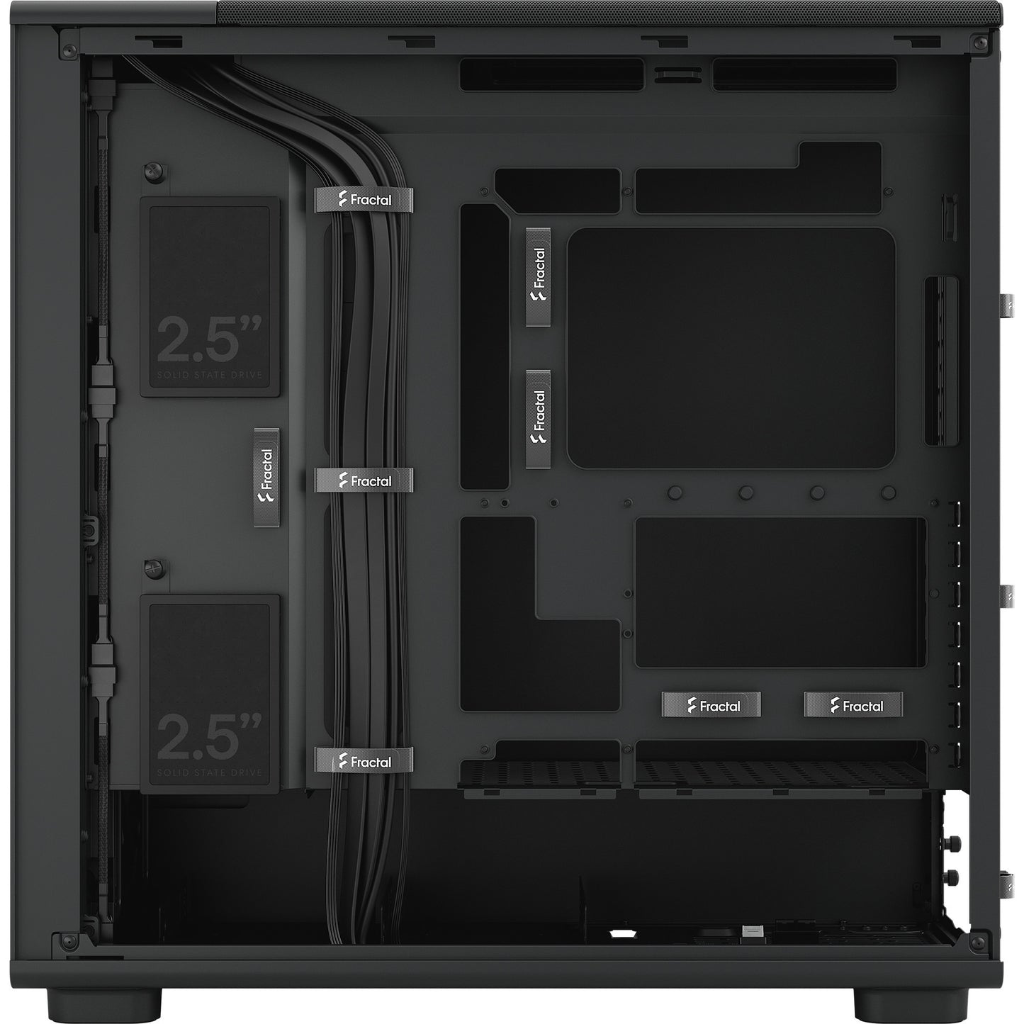 Fractal Design Epoch XL solides Midi-Tower-Gehäuse (schwarz | 2x USB-A | 1x USB-C)