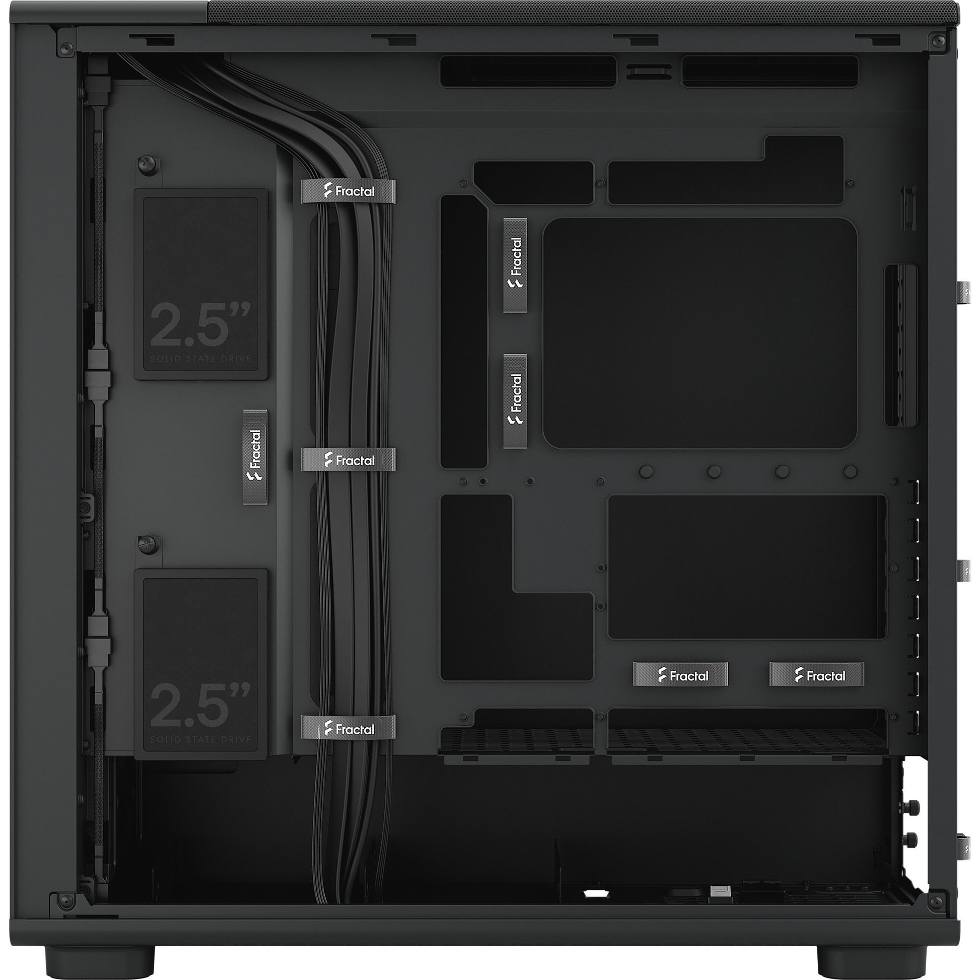Fractal Design Epoch XL solides Midi-Tower-Gehäuse (schwarz | 2x USB-A | 1x USB-C)