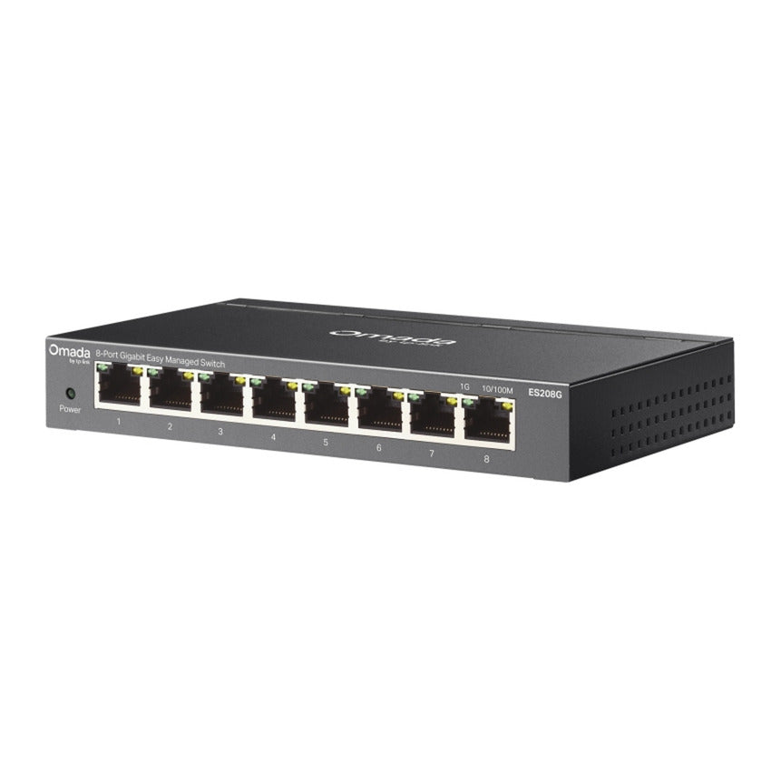 Tp-Link Omada ES208G 8-Port Gigabit Easy Managed Switch (Schwarz)
