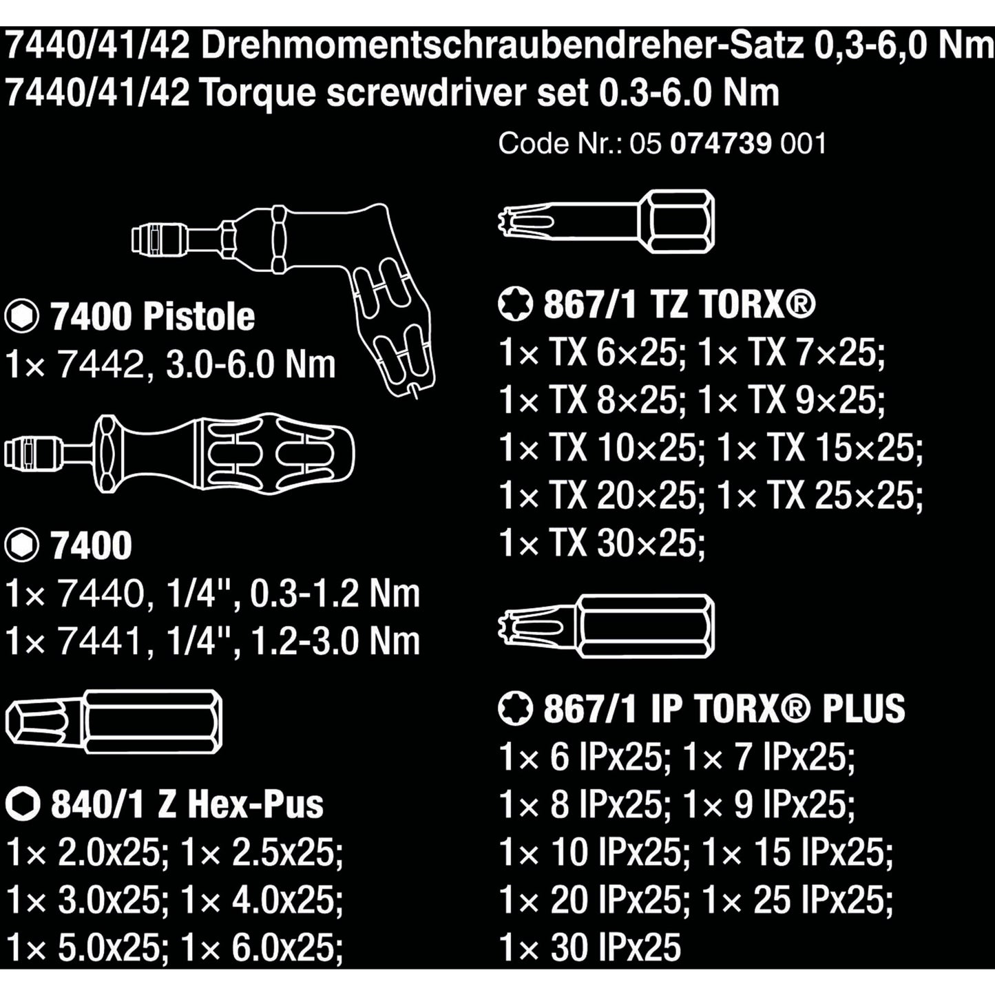 Waa 7440 41 42 Kraftform momentischer Fahren Set 0,3