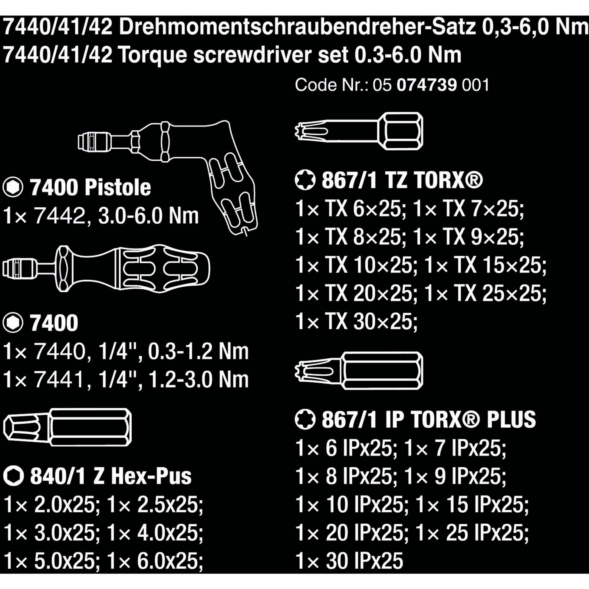 Waa 7440 41 42 Kraftform momentischer Fahren Set 0,3