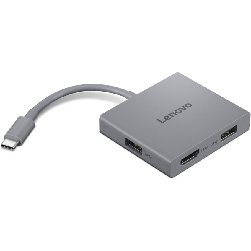 Lenovo USB-C 4-in-1-Hub Gen2 USB-Hub (Grau)