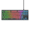 Trust GXT 833 Thado-Tastatur mit TKL-Beleuchtung, Gaming-Tastatur (schwarz, US-Layout, 80 % (TKL), RGB)