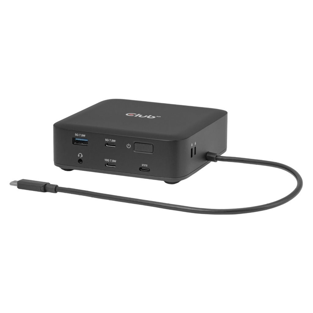 Club 3D 12-1 USB-C® Quad DisplayLink Dockingstation (Schwarz)