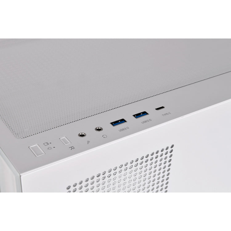 Thermaltake View 270 tg argb - Snow Midi-Tower-Gehäuse (weiß | 2x USB-A | 1x USB-C | RGB | gehärtetes Glas)