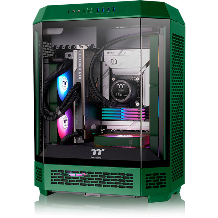 Thermaltake CT120 EX ArGB Sync PC-Lüfter Racing Green (3-Lüfter-Pack) Gehäuselüfter (grün, 3 Stück, 120 x 120 x 25 mm, PWM)