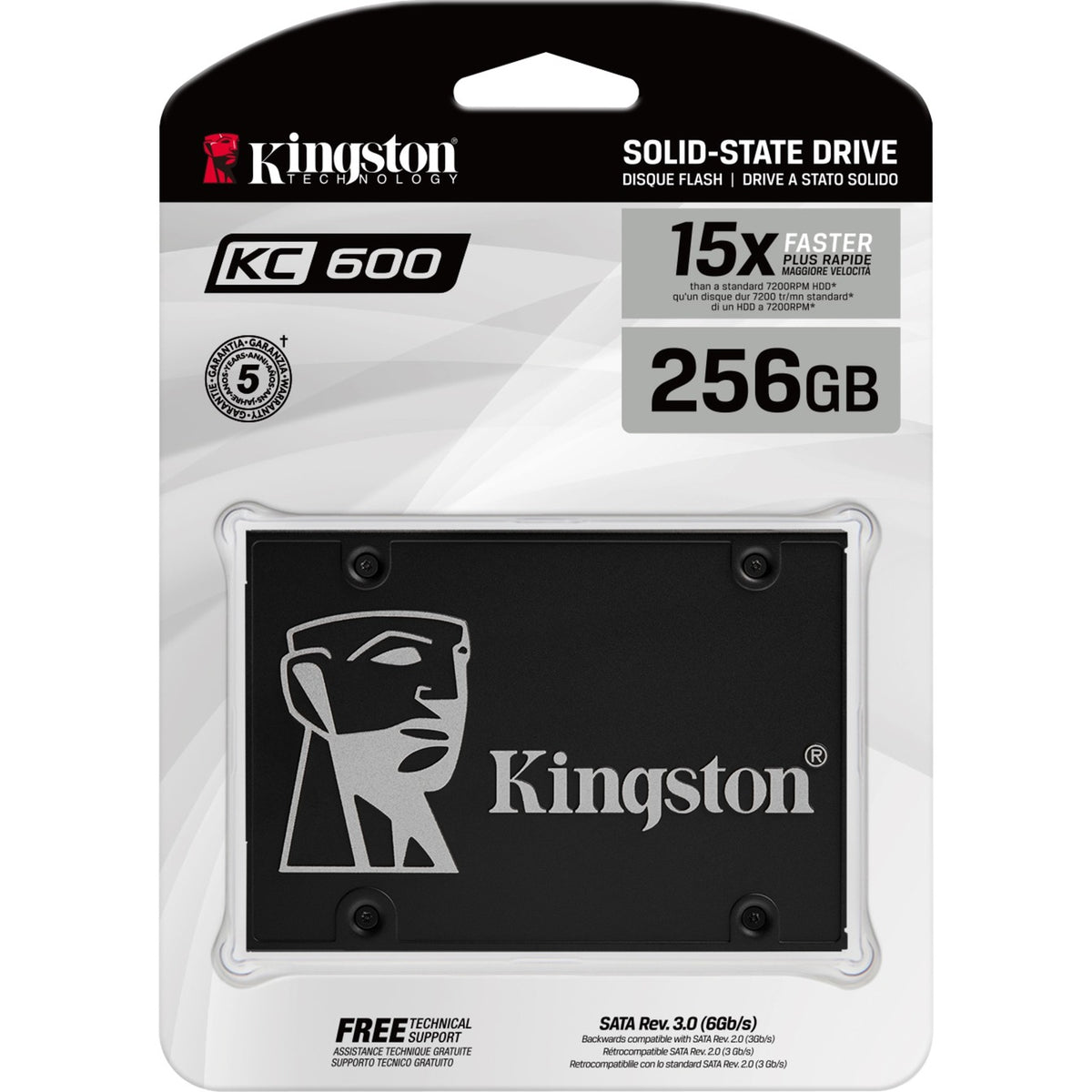 Kingston Kingston SKC600 256G KC600 SSD, 256 GB, 2,5, SATA3, 3D V-NAND TLC