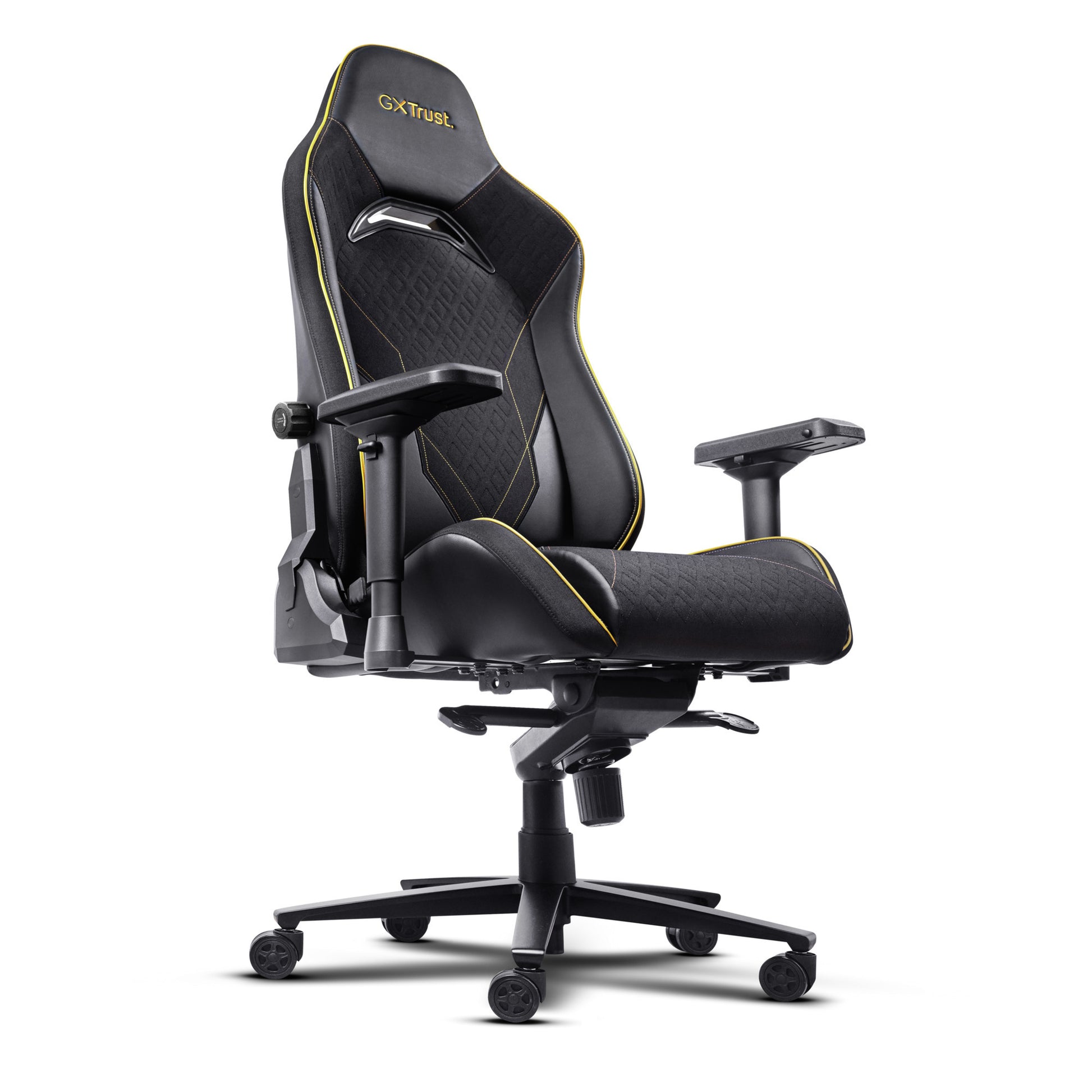 Trust GXT 721 Ruya Pro Premium bequemer Gaming-Stuhl (Schwarz Gelb)