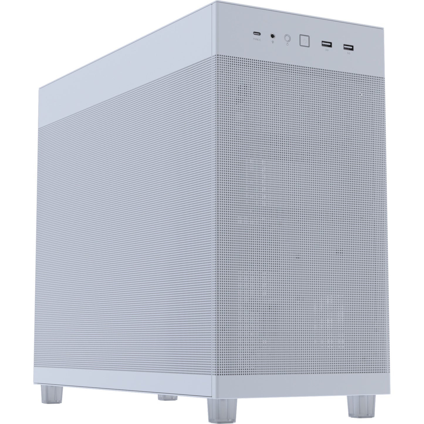 Asus Prime Ap303 - Mesh Panel Midi Tower Gehäuse (weiß | 2x USB-A | 1x USB-C)