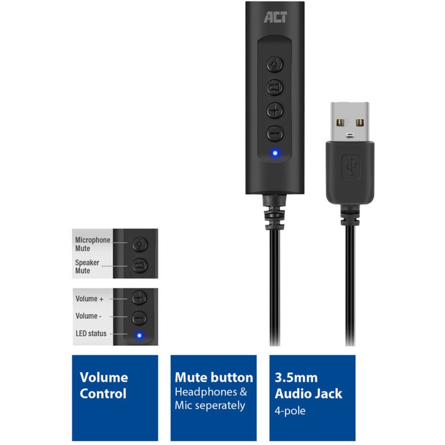 ACT-Konnektivität USB-A External Sound Card