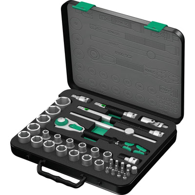 Wera 8100 SC 2 Zyklop Speed ​​Rattels Set, 1 2, 37-Palace