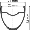 DT Swiss P 1800 Spline® 28 23 mm Hinterrad