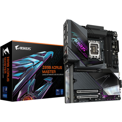 Gigabyte Z890 AORUS Master Sockel 1851 Motherboard (RAID, 10 GB-LAN, Wi-Fi 7, BT, Sound, ATX)