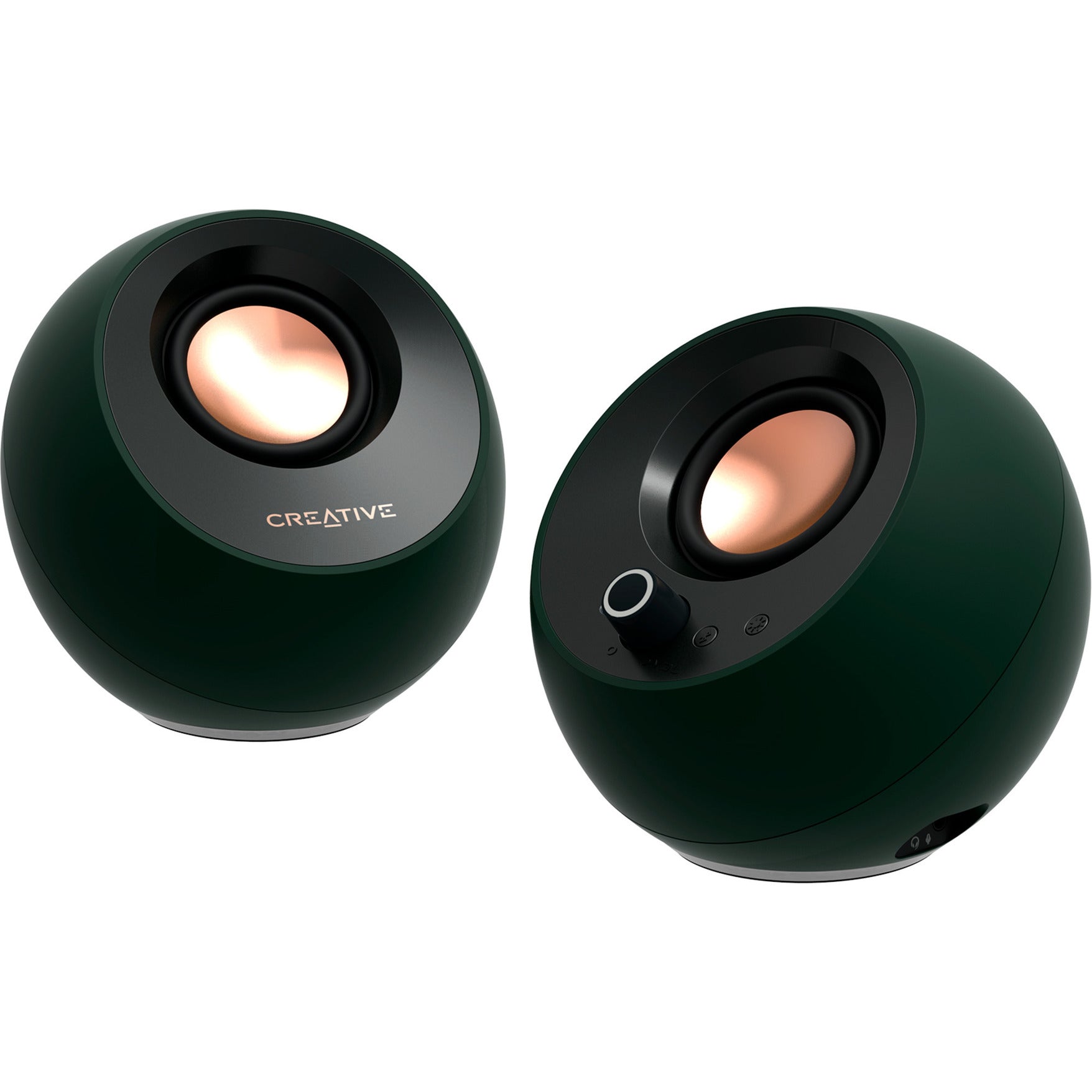 Creative Pebble Pro PC-Lautsprecher (schwarz, AUX, USB-A, USB-C, Bluetooth 5.3, RGB)