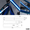 Dyedbro transparentes Rahmenschutz-Set